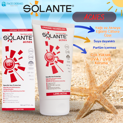 Solante Acnes Sun Care Lotion Spf50+ 150 ml